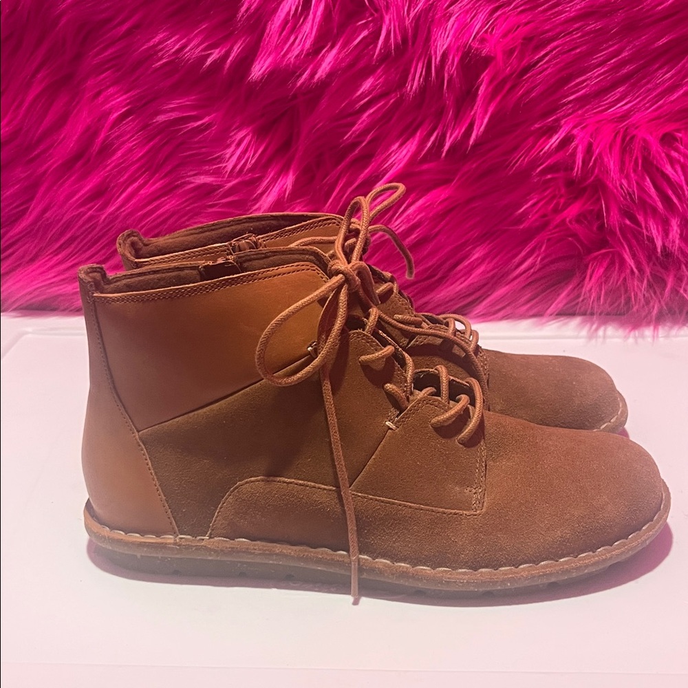 Brown Suede Women's Clark’s Boots - Picture 2 of 7